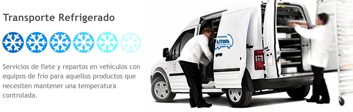 Transporte con equipo de frío, temperatura controlada